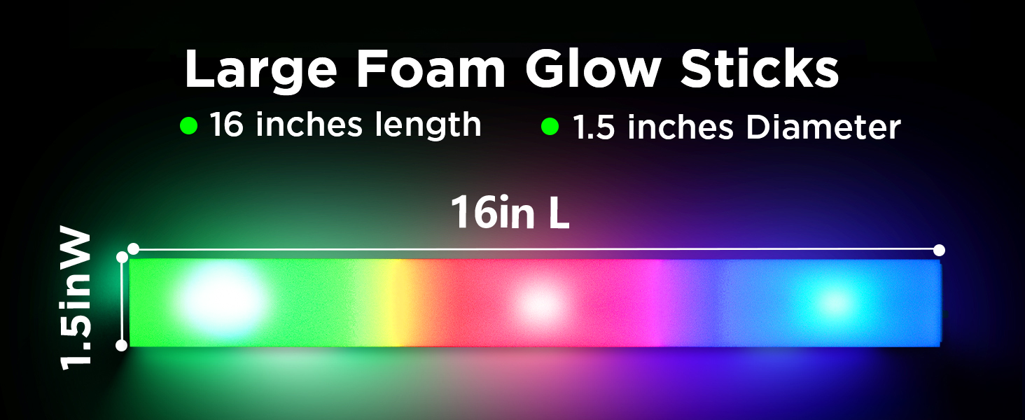 glow Sticks wedding led large ultra bright Light Up foam glow sticks bulk pack glow in the dark