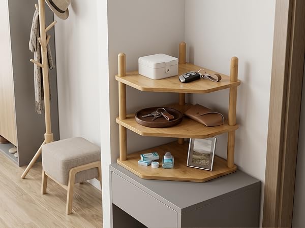 Corner Shelf for Entryway