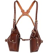 Tourbon Hidden Underarm Leather Shoulder Holster Wallet Pocket Anti-Theft Multipurpose Concealed ...