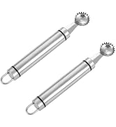 2Pcs Stainless Steel Strawberry Huller and Tomato Stem Corers Tool Multi-Function Stainless Corer...