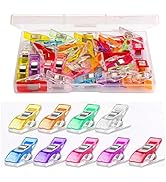 Multipurpose Sewing Clips 30 Pcs Premium Quilting Clips Assorted Colors Fabric Clips for Sewing S...