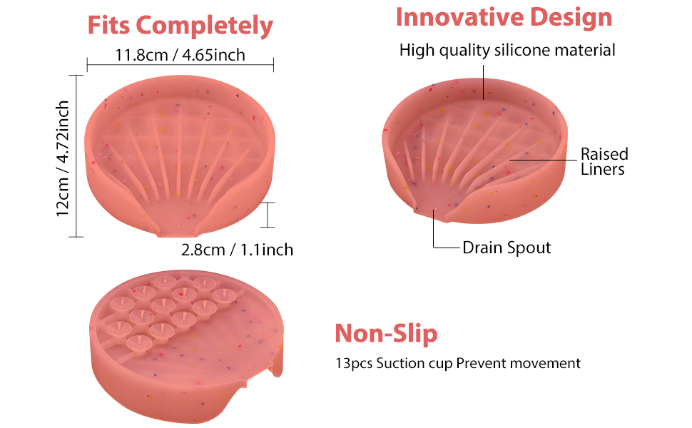 Silicone Soap dish for bathroon