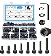 1000-Piece M3 Hex Socket Head Cap Screw Assortment Kit, 8 Sizes (M3x6/8/10/12/16/20/25/30mm), 12....