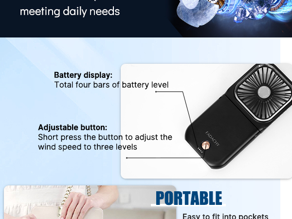 FADACHY Handheld Fan