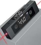 YGiTK Dual Axis X/Y Digital Inclinometer, Dual LCD Screen Angle Finder with Cross & Line Laser, U...