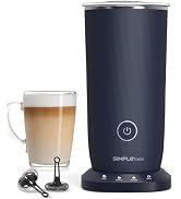 SIMPLETASTE Milk Frother, 4-in-1 Electric Automatic Milk Steamer, Dark Blue | Warm and Cold Foam ...