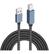 Tianle USB Printer Cable, USB 2.0 Gold Plated Type A Male to B Male Lead, Scanner Printer Cord Ny...