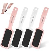 HOFASON 4Pcs Pedicure Foot Files Callus Remover, Double Sided Feet Rasp for Dead Skin Professiona...
