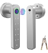 ERAY Smart Fingerprint Door Lock, Keyless Entry Door Knob Lock Set, Keypad Code Door Lever Lock w...