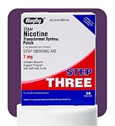 Rugby Clear Nicotine Patches - Transdermal System Patch - Smoking or Vaping Quitting Aid - Step 3...