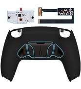 eXtremeRate Black Programmable Real Metal Buttons (RMB) Version RISE4 Remap Kit for PS5 Controlle...