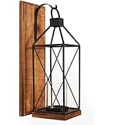Homemory Wall Candle Sconce, Decorative Hanging Candle Lantern with Windproof Glass Holder
