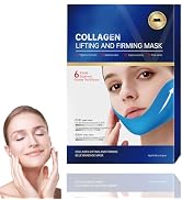 V Line Lifting Collagen Mask for Double Chin Reducer & Jawline Care, 5 Pcs Unisex - Enhanced Chin...