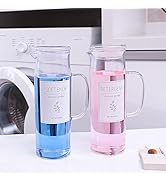 KitHero Laundry Detergent Dispenser Set with Labels and Handle for Laundry Room Organization and ...