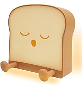 QANYI Cool Toast Bread Night lamp,Cool Desk Lamp Gifts for Women Teen Girls,Cool Table Light Adul...