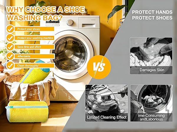 Shoe Cleaning Bag For All Shoe Types Reusable Shoe Washing Bag