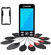 Tens Unit Machine Pulse Massager 24 Massage Modes Rechargeable Muscle Stimulator Device with 10 Pads