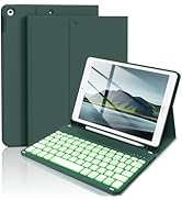 BQDIYOO Keyboard Case for iPad 9th/8th/7th Generation(2021/2020/2019) Detachable Wireless Bluetoo...
