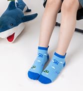 Eyean Kids Ankle Cotton Socks Cute Animal Pattern Soft Non Slip Boys Girls No Show Socks 6 Pairs