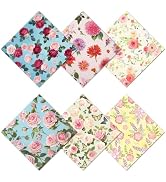 CREATCABIN 6 Pcs Flowers Glasses Cleaning Cloth Microfiber Cloth Soft Multicolor Cleaner Sunglass...