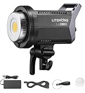 Godox LA200D LED Video Light, 200W 101000LUX@1M Daylight Studio, 5600K Bowens Mount LED Continuou...
