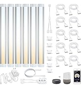 LED Smart Under Cabinet Lights Work with Alexa,Siri, Echo, Google Home (No Hub Required), 2700K t...