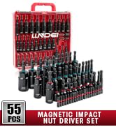 LLNDEI Magnetic Impact Nut Driver Set
