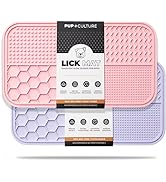 Pup Culture Dog Lick Mat for Dogs (2 Pack), Feeding Pad for Anxious Pets Plus 4 Different Puzzles...