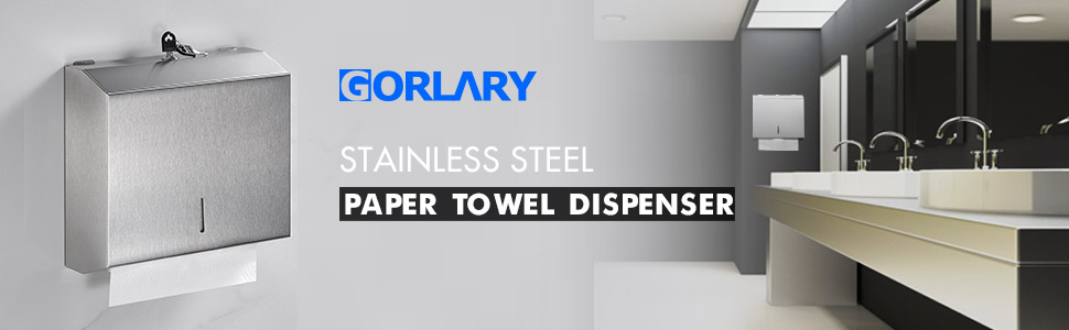 stainless steel paper towel dispenser