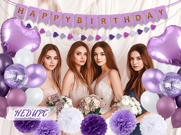 happy birthday decorations for women