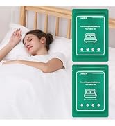 CxLoode 2 Pack Disposable Bed Sheets for Hotel, Portable Bedspread, Disposable Bedding Set with 2...