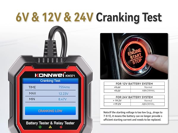 Battery Tester & Relay Tester 2 IN 1
