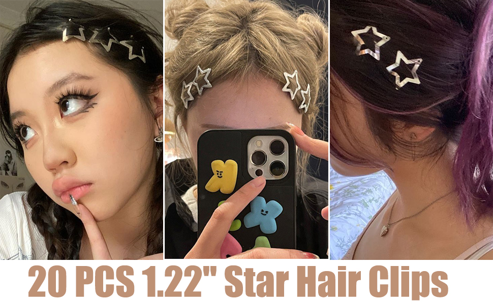 1.22 Star Hair clips