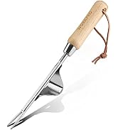 WORKPRO Weed Puller Tool, Metal Leverage Base and V-Shaped Forks for Easy Weed Removal & Deeper R...