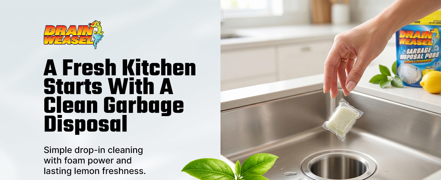 A fresh kitchen starts with a clean garbage disposal