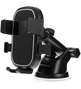 Mikikit Car Phone Holder Mount, Powerful Suction Phone Mount for Car Dashboard Air Vent Windshiel...