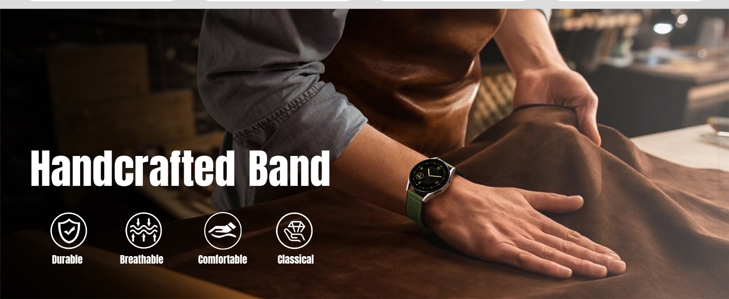 samsung galaxy watch 7 6 5 4 3 FE Classic Band Magnetic lether bands