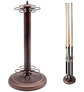 GSE Stand-Style Metal Billiard Pool Cue Rack, Holds 6 Pool Cue Sticks (Several Colors Available)