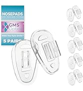 GMS Optical 11mm Extra Small / 6mm Normal Width - Push-in Tear Drop Silicone Nose Pads for Glasse...