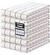 Homaxy Premium Kitchen Towels(16”x 28”, 6 Pack), Large Ring Spun Cotton Dish Towels, Super Absorb...