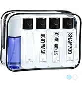 GearTrust Leakproof Travel Bottles for Toiletries TSA Approved Travel Shampoo Bottles, 3.4oz Refi...