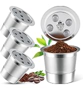 Stainless Steel Reusable K Cups for K-Supreme & K-Supreme Plus, Reusable K Cups Five Hole Univers...