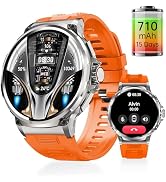 TiZOOP Smart Watch for Men 1.85" Big Screen Sport Fitness Tracker (Orange) | IP67 Waterproof, 710...