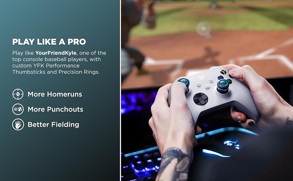 YourFriendKyle KontrolFreek Thumb Sticks Precision Rings PS5 Xbox