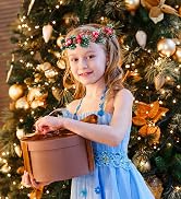 MEMOVAN Floral Headpiece Hairband - Christmas Red Berry Stems Spray with Pine Cone Holly Stem - W...