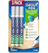 Grout Pen Light Grey Tile Paint Marker: Waterproof Grout Paint, Tile Grout Colorant and Sealer Pe...