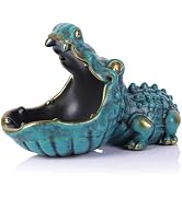 oliruim Alligator Statue Key Bowl, Fun Animal Statue Candy Dish for Entryway Decorative Bowl, Off...