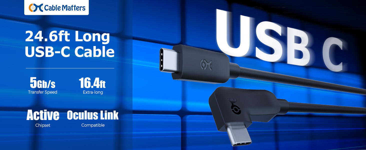 USB C Cable for Oculus Quest 2 Headset