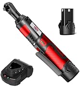 Dobetter Cordless Ratchet Wrench 3/8 Electric Ratchet Wrench, 55 N·m Power Ratchet Tool with 2 Ah...