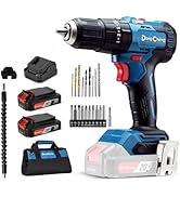 Dong Cheng 20V Brushless Heavy-duty Impact Drill, 443 in-lbs, 27000 IPM, 1/2" Keyless Metal Chuck...
